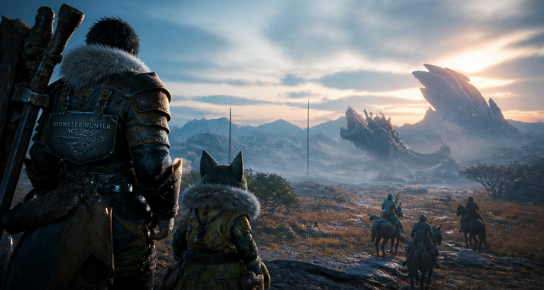 béta monster hunter wilds image chasseurs et monstre