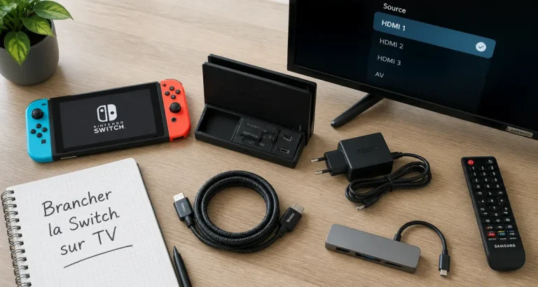 comment brancher switch sur tv setup