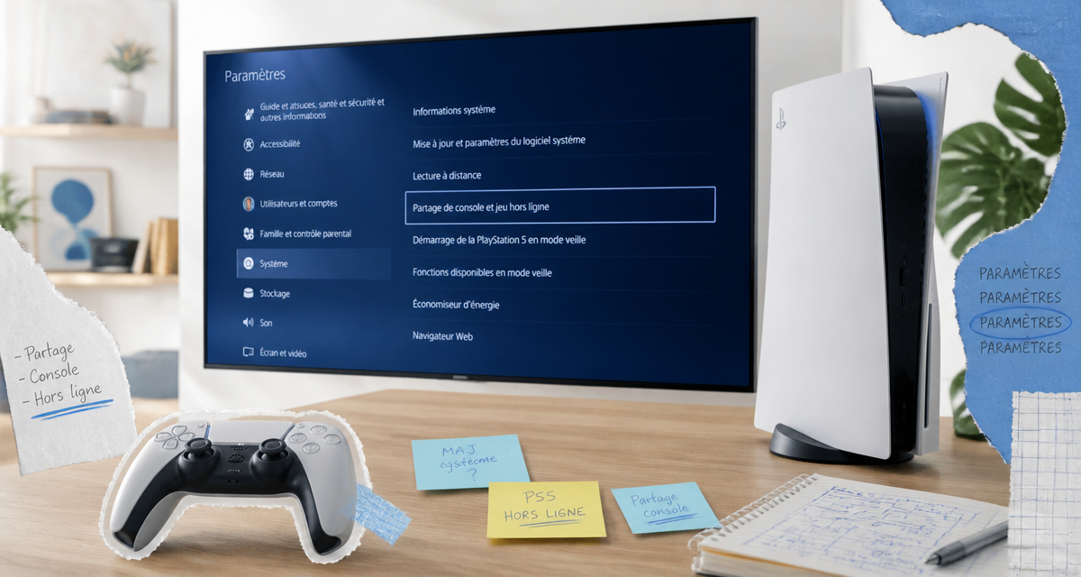 comment mettre un compte en principal sur ps5 menu paramètres