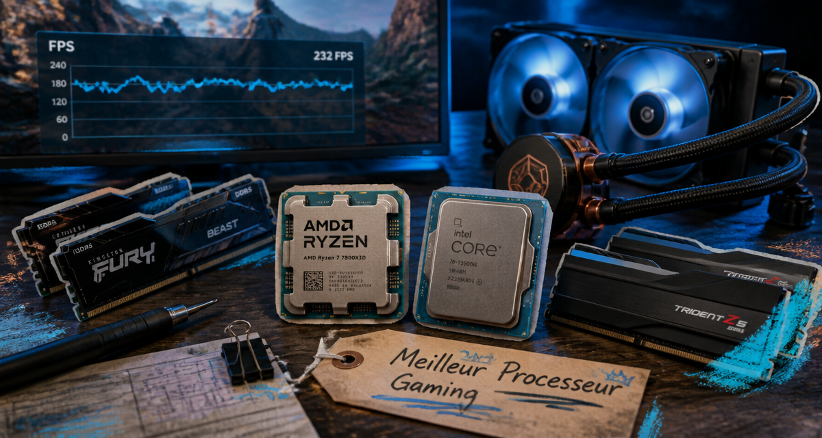 meilleur processeur gaming AMD et Intel sur bureau