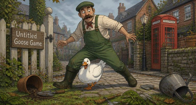untitled goose game soluce oie malicieuse jardinier