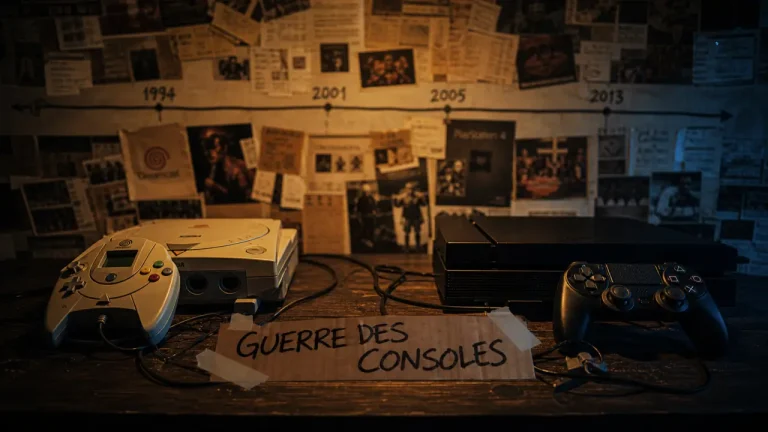 Guerre des consoles : PS et Xbox face à face sur table