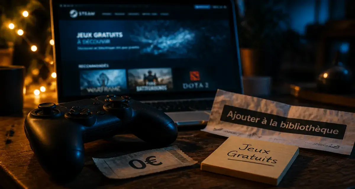 Jeux gratuits Steam Noël : ajouter à la bibliothèque, manette et PC