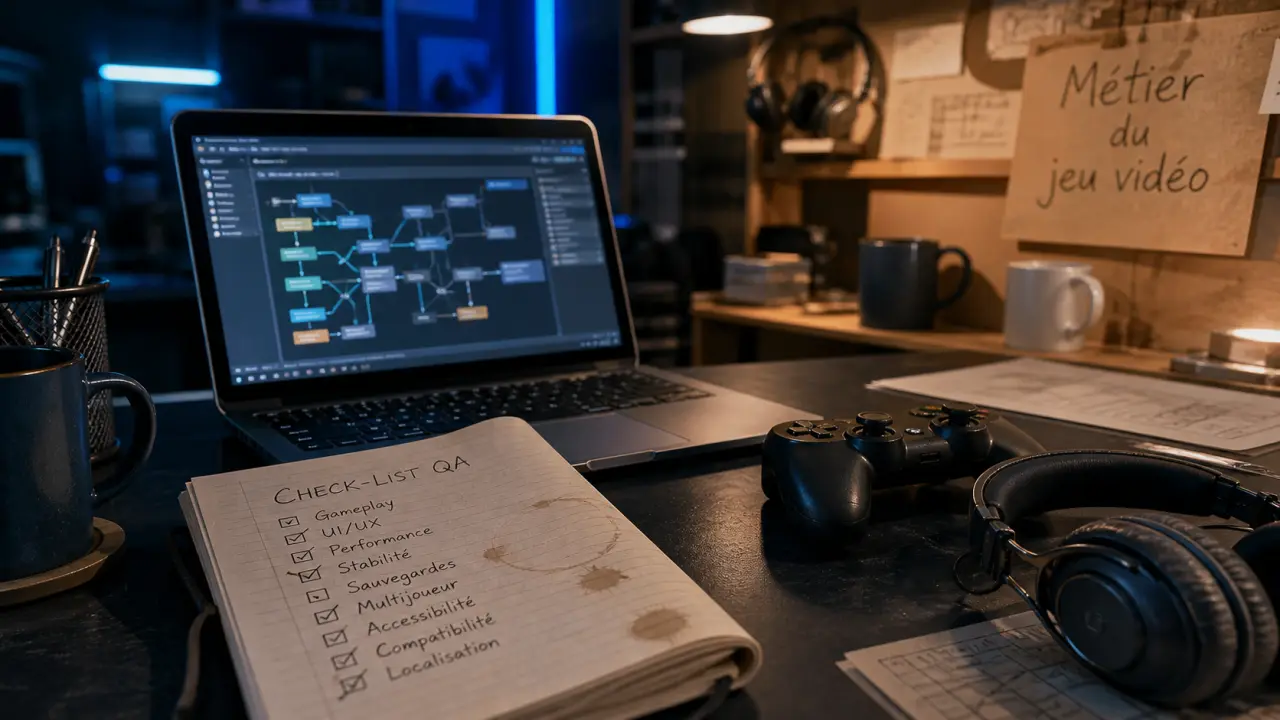 Métier du jeu vidéo : programmation, game design, art, QA