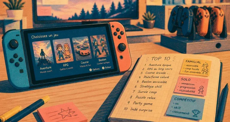 Top jeux Switch : top 10 par profil joueur