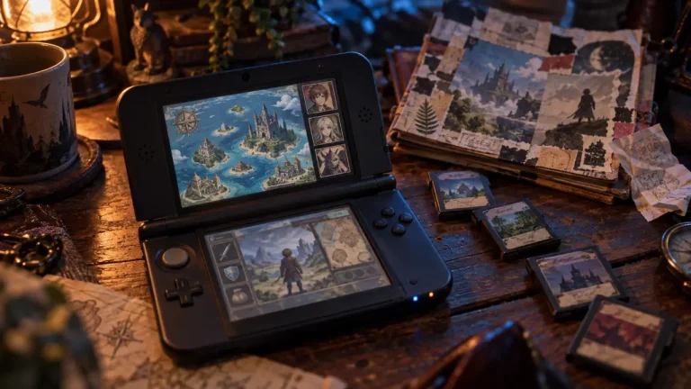 8 jeux 3DS, 3ds meilleurs jeux à collectionner : table rétro avec Nintendo 3DS