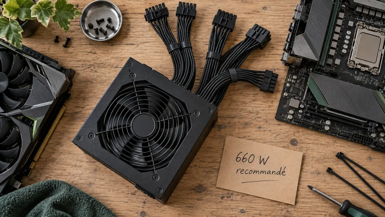 Alim pour pc gamer 650 850 1000 W, choix de puissance