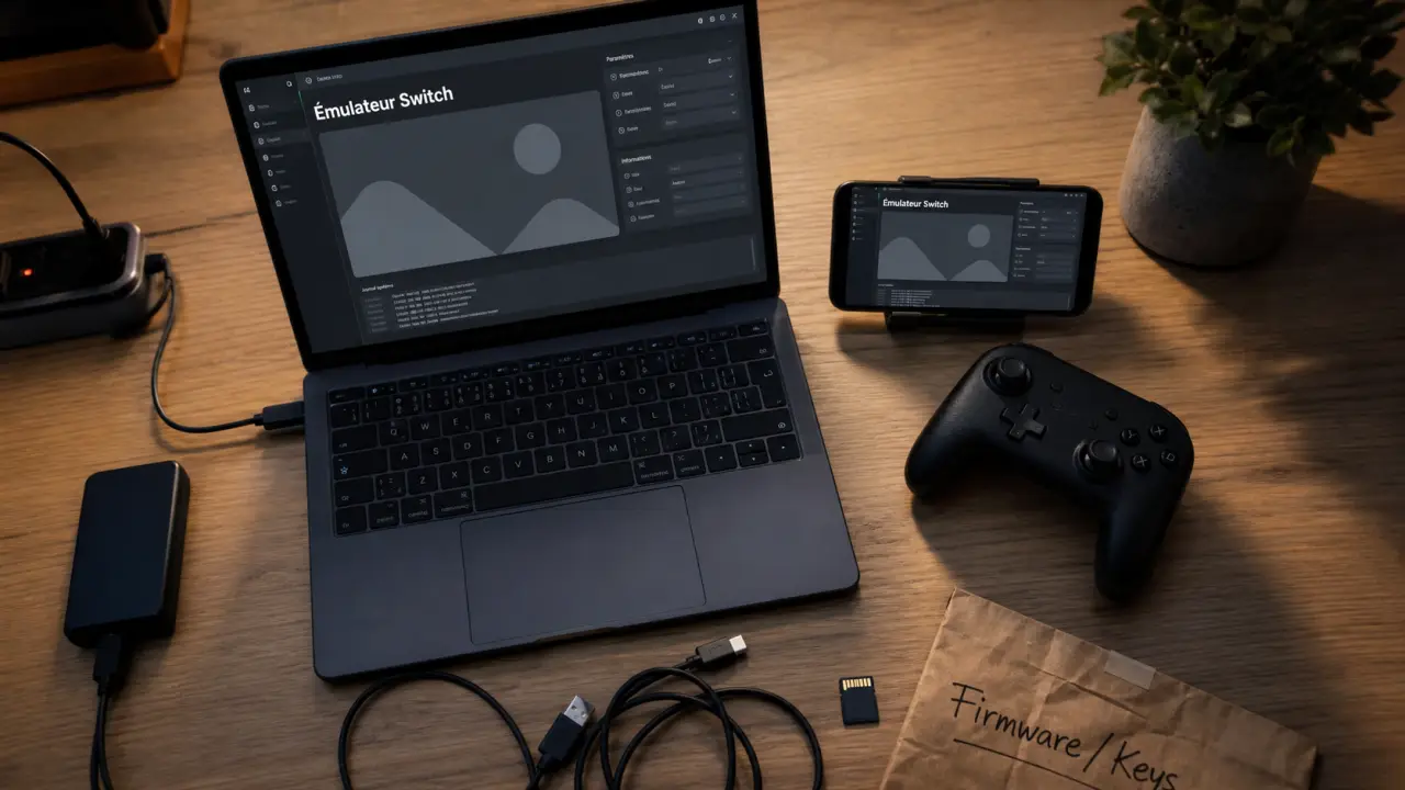 Emulateurs switch PC et Android : stabilité et sécurité, écran et manette Bluetooth