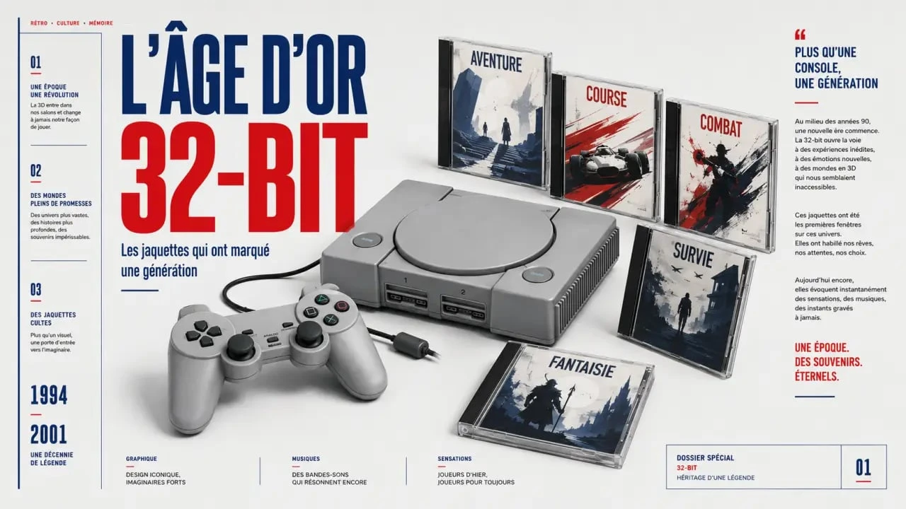 Meilleurs jeux PS1 : montage des jaquettes cultes de la PlayStation 1