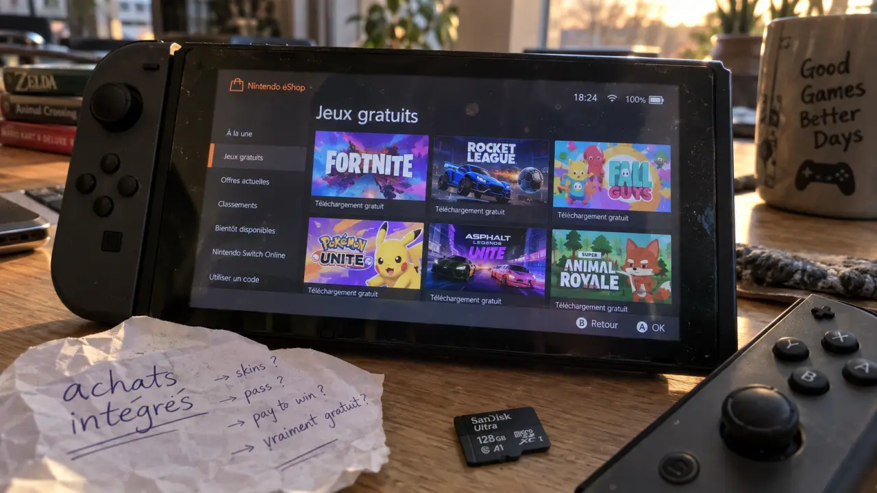 Jeux gratuit switch eShop : titres et achats intégrés en ligne