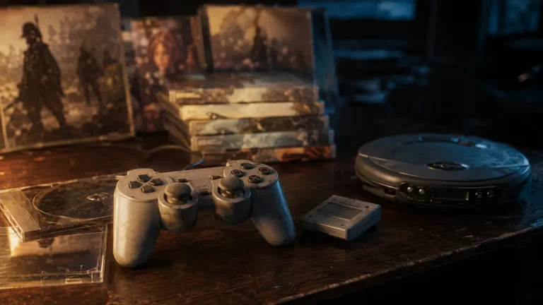 Meilleurs jeux PS1 : manette DualShock et jaquettes cultes PS1