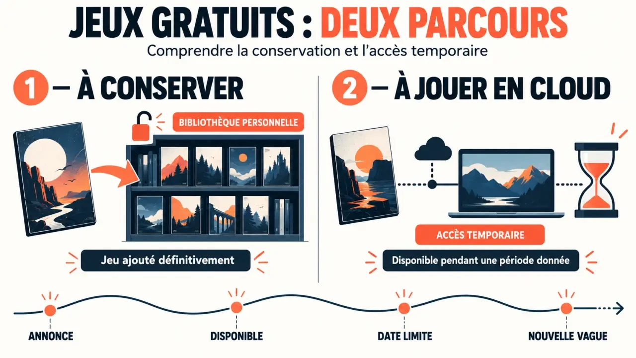 Jeux gratuit Prime Gaming : différence entre récupération sur GOG ou Epic Games Store et cloud gaming Amazon Luna