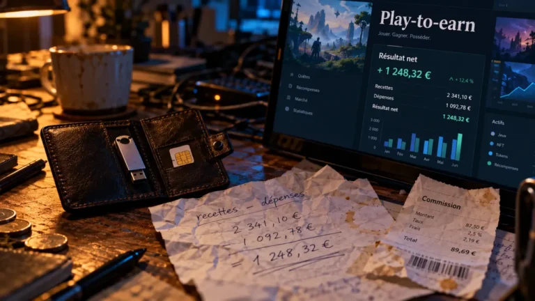 Jeux play to earn : wallet et clé USB, page play-to-earn