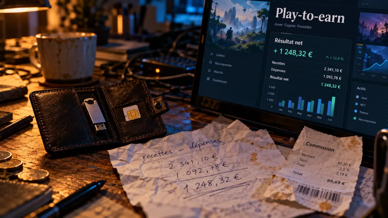 Jeux play to earn : wallet et clé USB, page play-to-earn