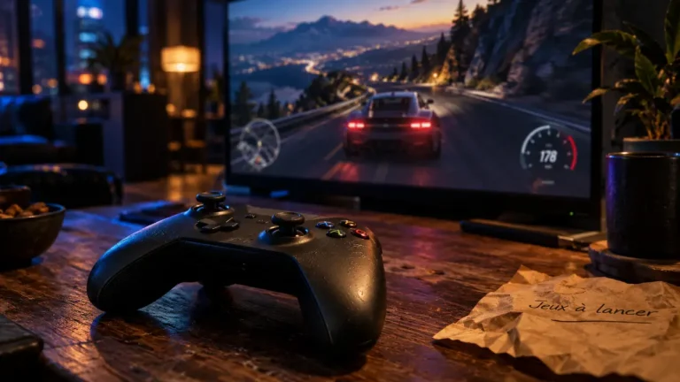 Meilleur jeux sur xbox : manette Xbox et écran de jeu