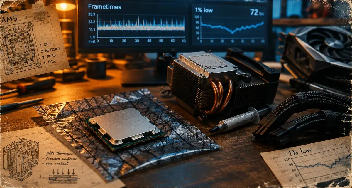 Processeur pour gaming, focus FPS et GPU