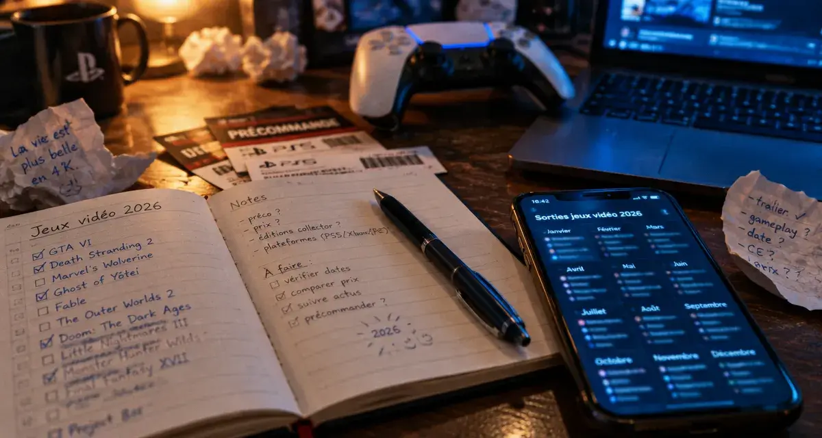 Sorties jeux vidéo 2026 : calendrier, reports et dates confirmées